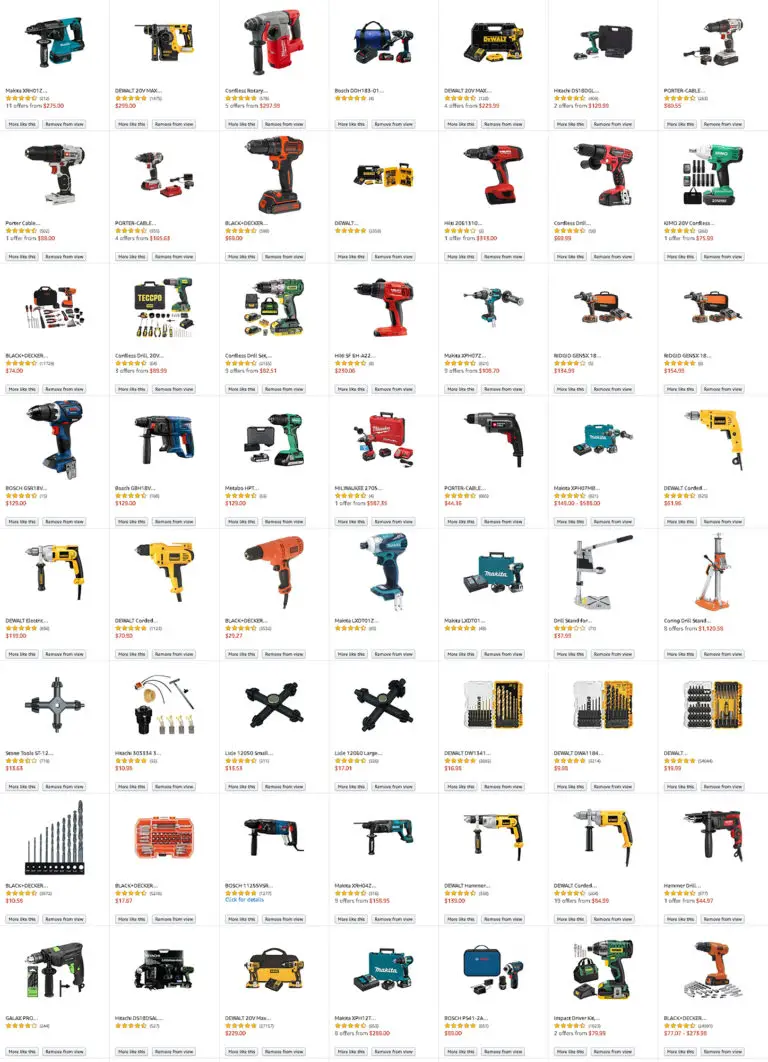180+ Cordless Drills Research - Part 3