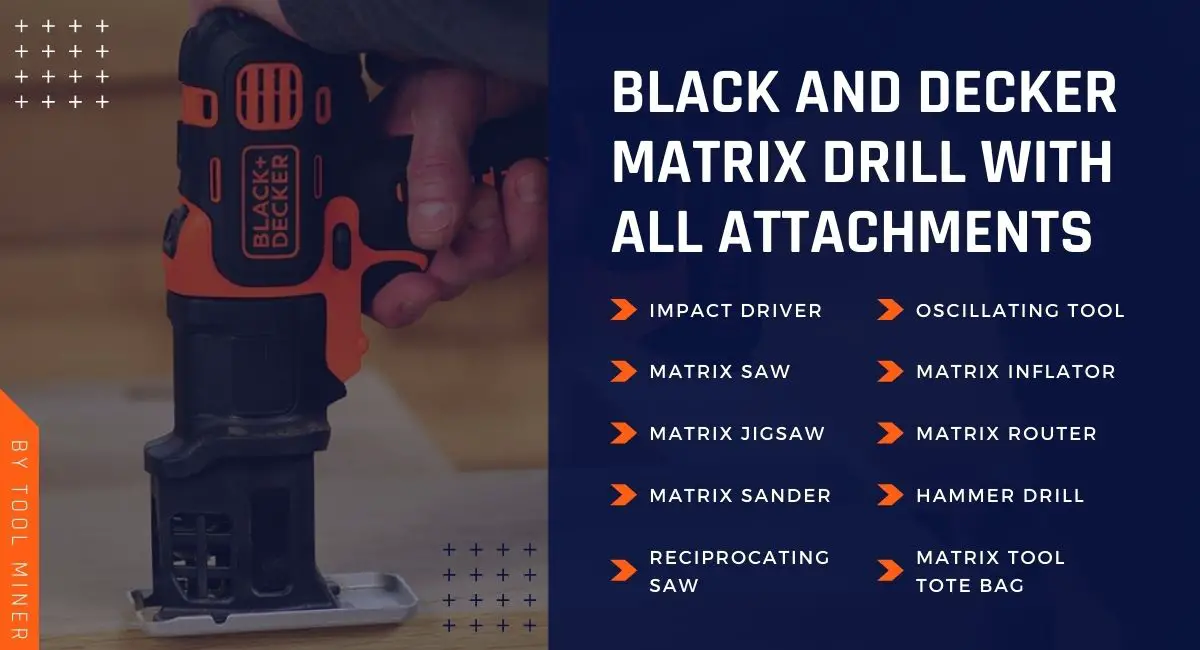 Black+Decker BDEDMT Matrix 4 Amp 3/8 in. Corded Drill and Driver – NT  Electronics LLC
